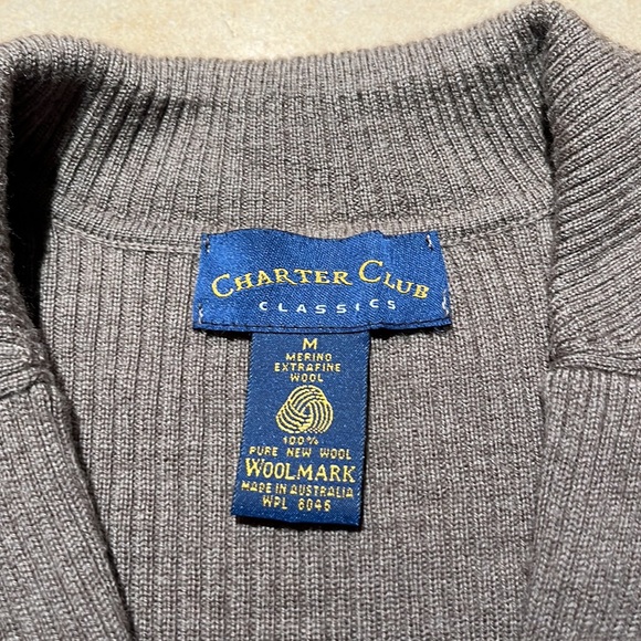 Charter Club Merino Wool Sweater - Picture 2 of 5